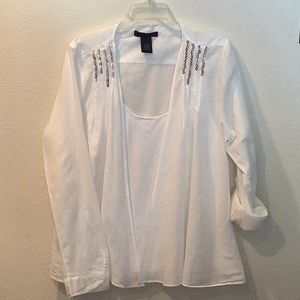 Calvin Klein white summer blouse
